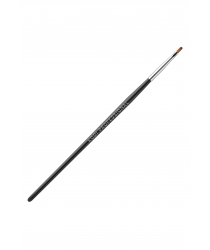 Brush for Gel Nail Modeling № 2/E, Handle: Black Wooden, Bristle: Nylon