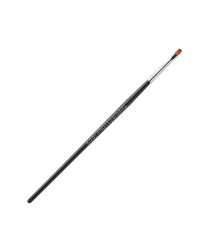 Brush for Gel Nail Modeling № 3/E in Tube, Handle: Black Wooden, Bristle: Nylon