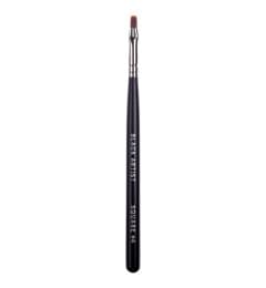 Brush for Gel Nail Modeling "Black Artist" № 4 Shape: Square, Handle: Black, Bristle: Nylon