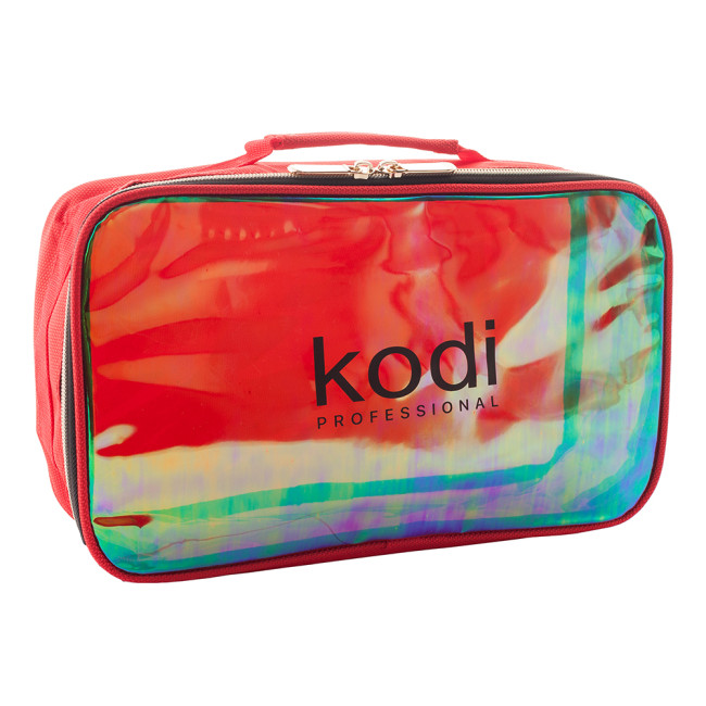 Cosmetic Bag Make-Up Kodi № 15 (Nylon; Color: Red, Rainbow) - Kodi Professional