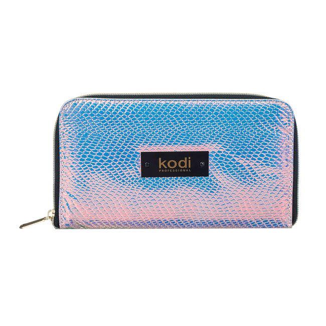 Housse de protection pour pinceaux avec fermeture éclair n° 5, couleur : pêche argentée - Kodi Professional