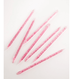Bâtonnets en plastique pour cuticules (rose)