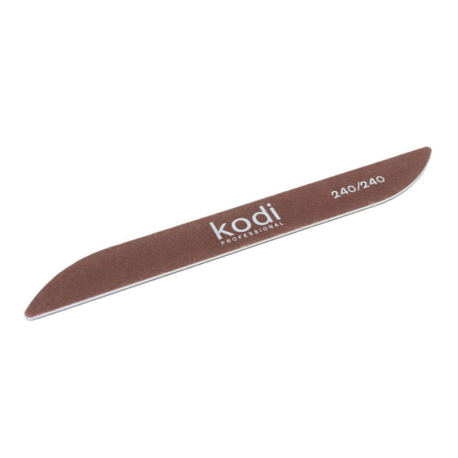 Lime à ongles « Boomerang » 240/240 (couleur : marron, taille : 178/20/2) - Kodi Professional