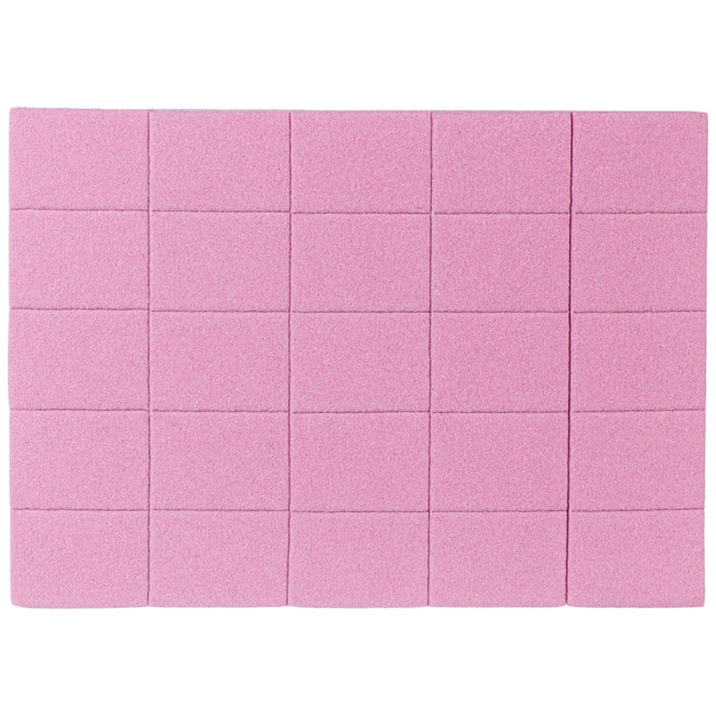 Lot de mini-buffs 120/120, couleur : rose (50 pièces/paquet) - Kodi Professional