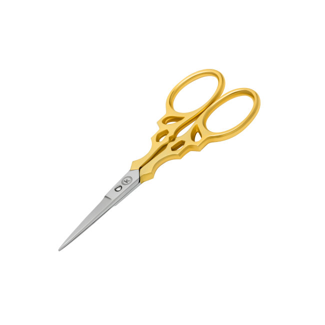 Ciseaux à sourcils avec poignées dorées - Kodi Professional