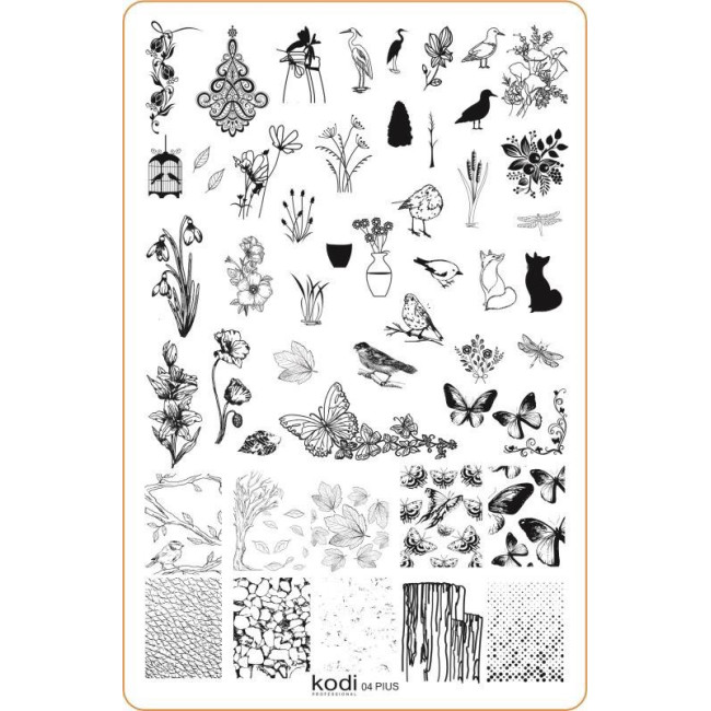 Plaque d'estampage « Grande taille » n° 04 (9,5 x 14,5 cm) - Kodi Professional