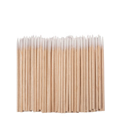 Pointed wooden sticks with cotton tips (100 pcs/pack)