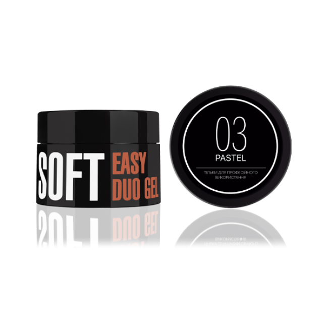Easy Duo Gel Soft « Pastel » 03 (gel acrylique), 35 g - Kodi Professional