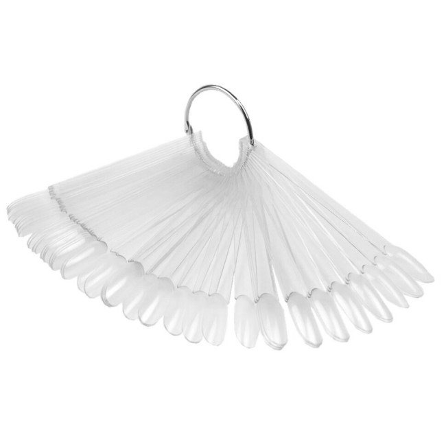 Set of Oval-Shaped 50 Tips (Transparent) - Kodi Professional