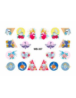 Slider Design with White Backing WB-307