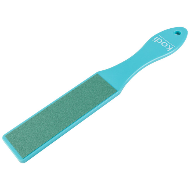 N° 191 Lime à pédicure 120/180 (Couleur : bleu/vert, Dimensions : 270 x 42 x 6 mm) - Kodi Professional
