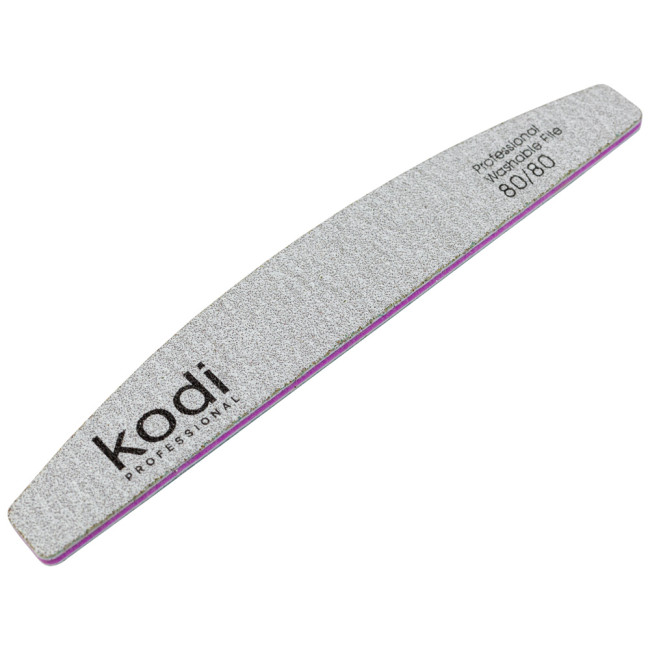 Lime à ongles n° 121 « Crescent » 80/80 (couleur : gris clair, taille : 178/28/4) - Kodi Professional