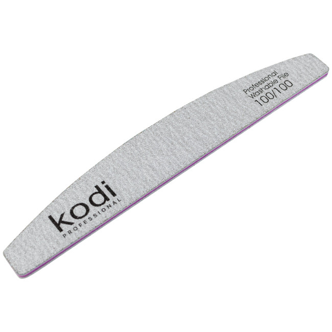 Lime à ongles n° 122 « Crescent » 100/100 (couleur : gris clair, taille : 178/28/4) - Kodi Professional