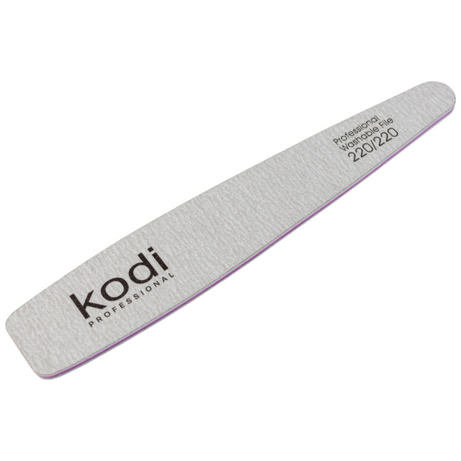 №148 Nail File Cone 220/220 (Color: Light Gray, Size:178/32/4) - Kodi Professional