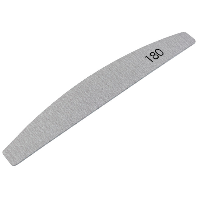 №178 Replaceable File «Crescent» 180 Grit (Color: Gray, Size 178/28 mm), 25pcs/pack - Kodi Professional