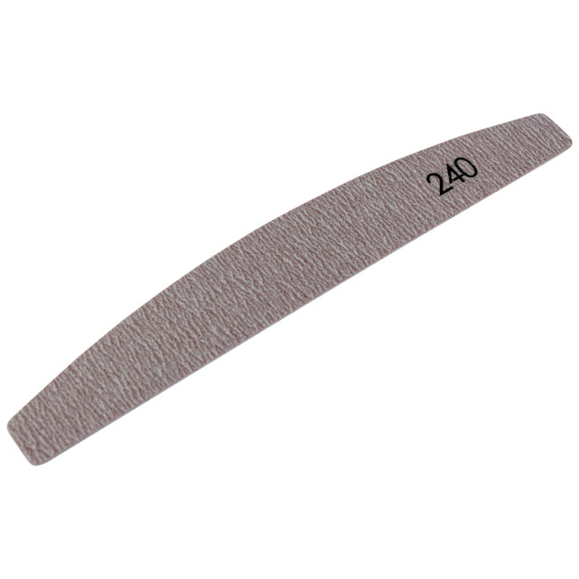 Lime remplaçable n° 182 « Crescent » grain 240 (couleur : marron, taille 178/28 mm), 25 pièces/paquet - Kodi Professional