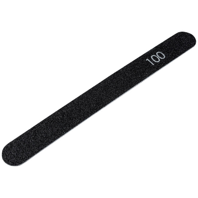 №183 Replaceable File for Straight Base 100 Grit (Color: Black, Size 178/19 mm), 25pcs/pack - Kodi Professional