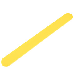 N° 186 Base en plastique pour lime à ongles droite (couleur : jaune, taille : 178/19 mm)