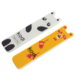 №199 Children’s Set for Nails: Nail File 180/220 “Panda”, Polisher 400/300 “Raccoon”