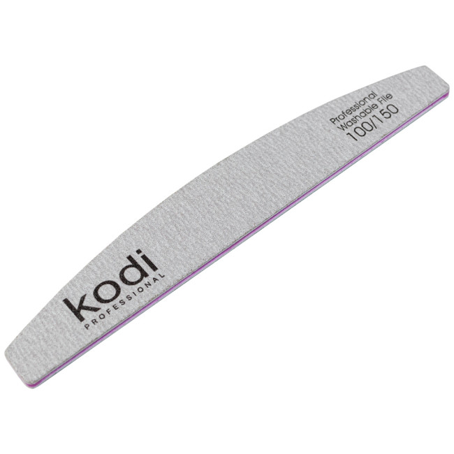 № 96 Nail File "Crescent" 100/150 (Color: Gray, Size: 178/28/4) - Kodi Professional