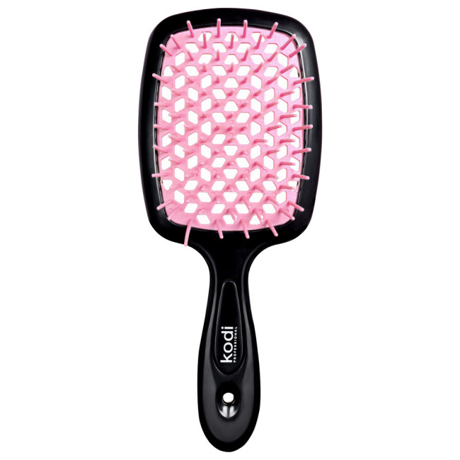 Soft Touch Hairbrush Black/Light Pink - Kodi Professional