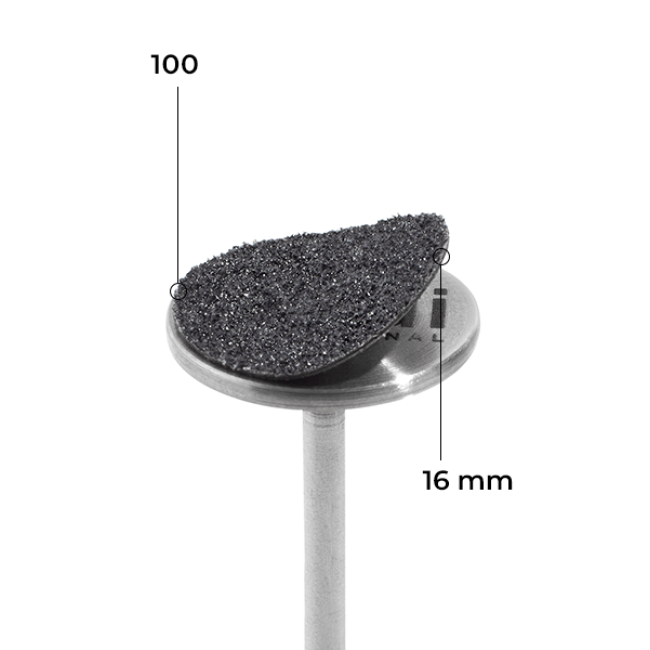 Disque 16 mm (noir, grain 100, sans couche souple, 50 pièces) - Kodi Professional