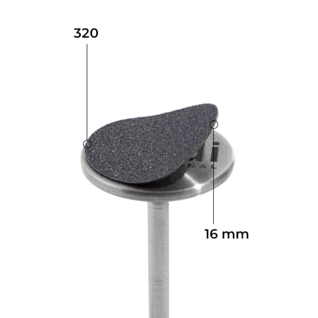 Disque 16 mm (noir, grain 320, sans couche souple, 50 pièces) - Kodi Professional