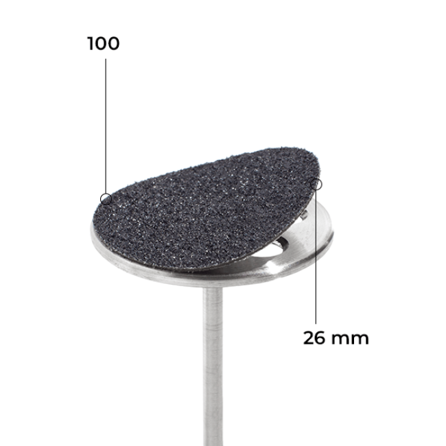 Disque 26 mm (noir, grain 100, avec couche souple, 50 pièces) - Kodi Professional