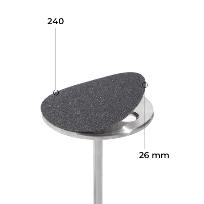 Disque 26 mm (noir, grain 240, sans couche souple, 50 pièces) - Kodi Professional