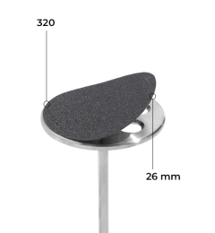 Disque 26 mm (noir, grain 320, sans couche souple, 50 pièces)