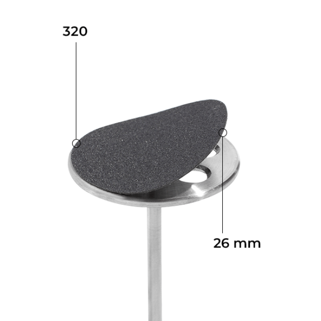 Disque 26 mm (noir, grain 320, sans couche souple, 50 pièces) - Kodi Professional