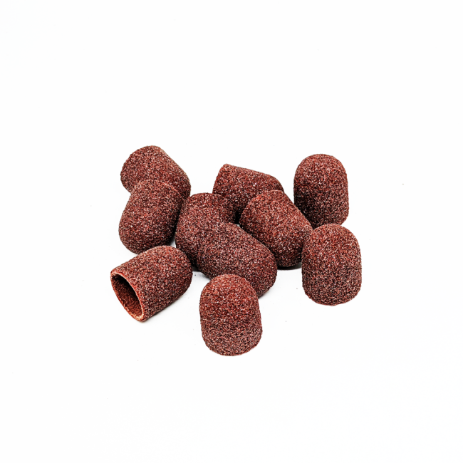 Ensemble de capuchons de pédicure, cylindre arrondi, grain 80, abrasif dur, diamètre 13,0 mm, (10 pièces/paquet), Kp130cK - Kodi Professional