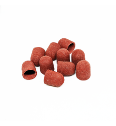 Lot de 10 embouts de pédicure cylindriques arrondis, grain 320, abrasif doux, diamètre 13,0 mm, Kp130fK