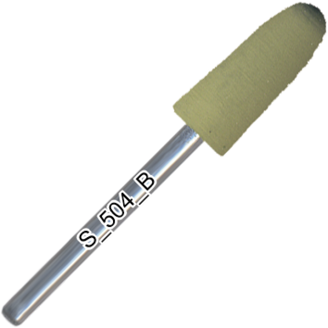 Polisher silicone, rounded cone, soft abrasive, d=6,5 mm, length of working part 17 mm, S_504_K - Kodi Professional