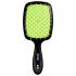 Soft Touch Hairbrush Black/Light Green