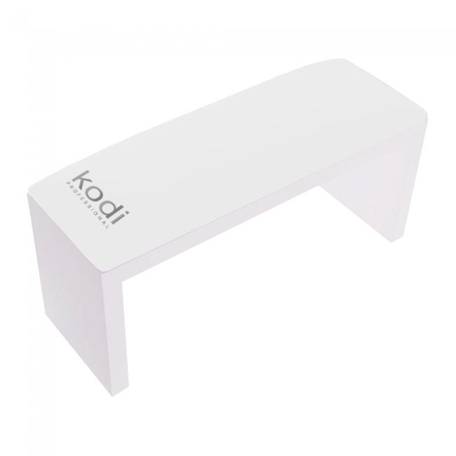 Accoudoir sur pieds blancs, couleur : blanc