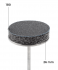 Buff disk 26 mm (black, 180 grit, 50 pcs.)