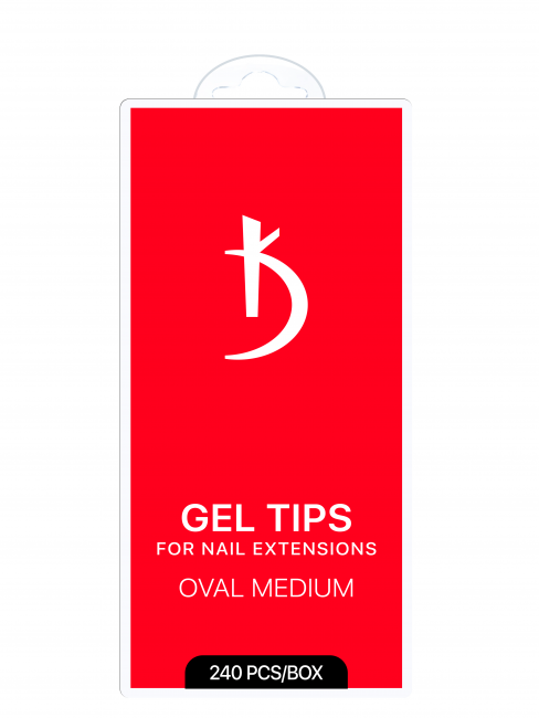 Embouts en gel pour extensions OVALES MOYENS (240 pièces/paquet)