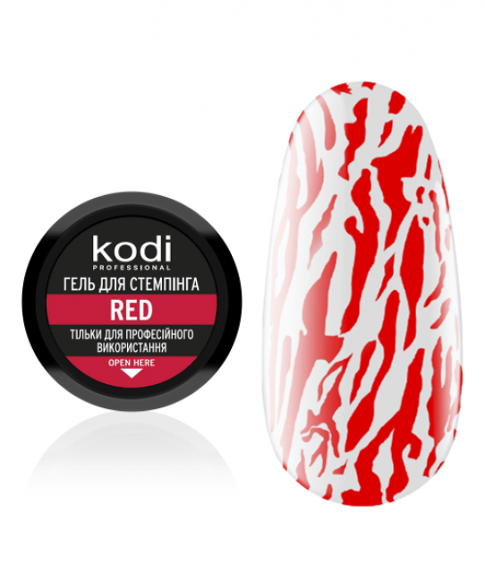 Gel de tamponnage rouge, 4 ml