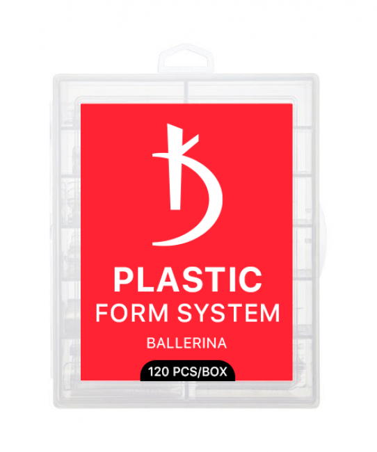 Formes en plastique réutilisables pour extensions d'ongles Ballerina (120 pièces/paquet)