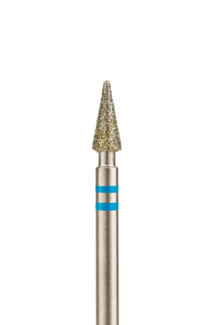 Foret diamanté semi-émoussé en forme de flamme, diamètre 2,3 mm, abrasif doux, P863f023