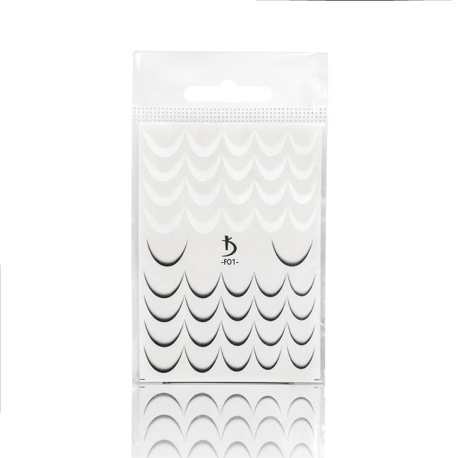 F01 French Ombre Slider Design (Black/White)