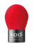 Pinceau Kabuki, couleur : rouge