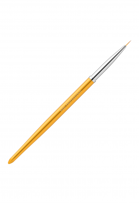 Pinceau pour peinture en tube n° 00/3 (Manche : Métal, Acrylique, Poils : Nylon, Couleur : OR)