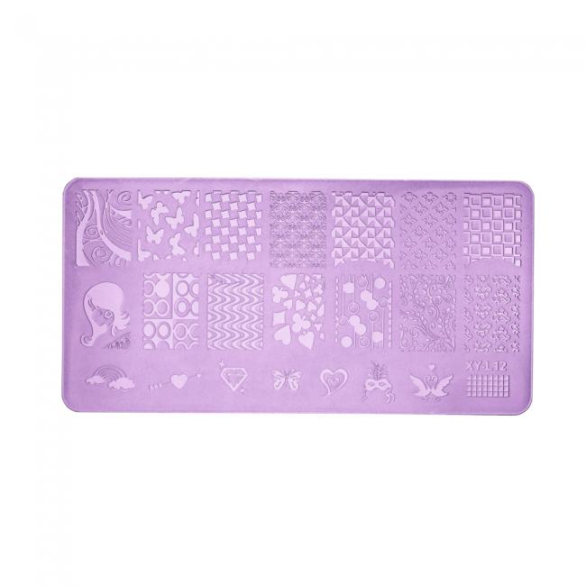 Plaque d'estampage L12 (6x12cm)