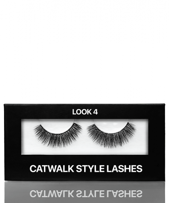 Cils en bande style défilé, look 4