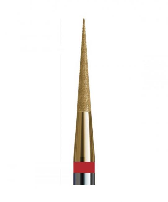 N° 80 V104.165.514.014_Z (Foret diamanté cône 165, longueur 8,0 mm, d = 1,4 mm, abrasif doux, avec pulvérisation de zirconium)