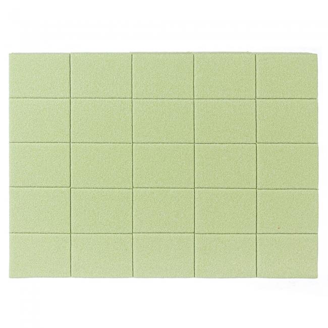 Lot de mini-buffs 120/120, couleur : vert (50 pièces/paquet)